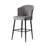Hanah Home Rubi - Grey Juego de 4 Taburetes de Bar